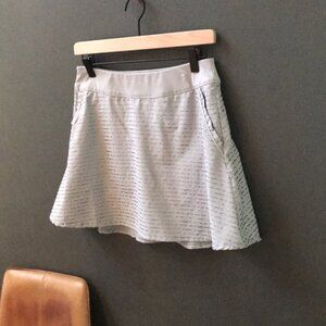 Under Armour UA Skort Small Heat Gear Gray Metellic Lined Tennis Golf Pickleball